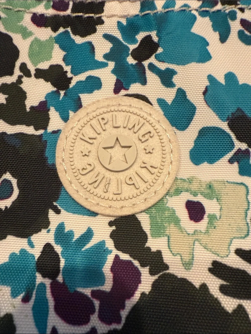 Kipling Creativity Large Floral Printed Pouch Wristlet
